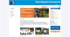 Desktop Screenshot of peacebrigades.ch