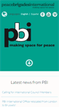 Mobile Screenshot of peacebrigades.org